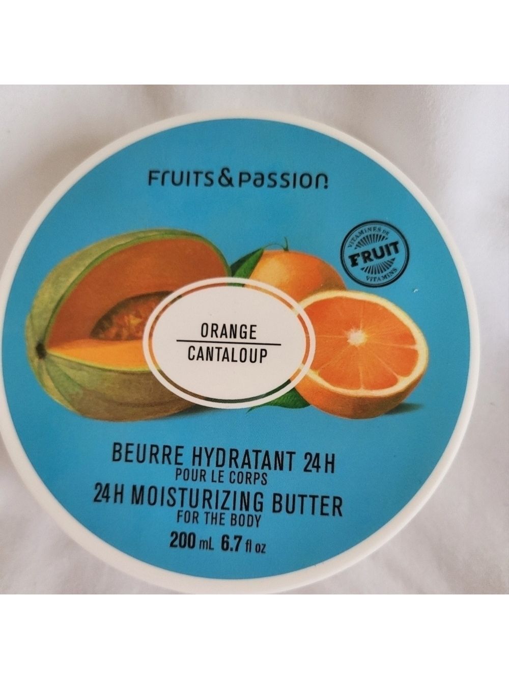 Fruits and Passion Orange Cantaloup 24 H Moisturizing Butter for the Body, New